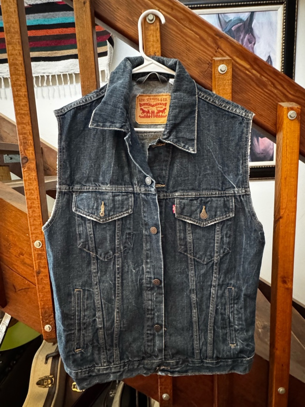 Levi's Dark Indigo Denim Vest